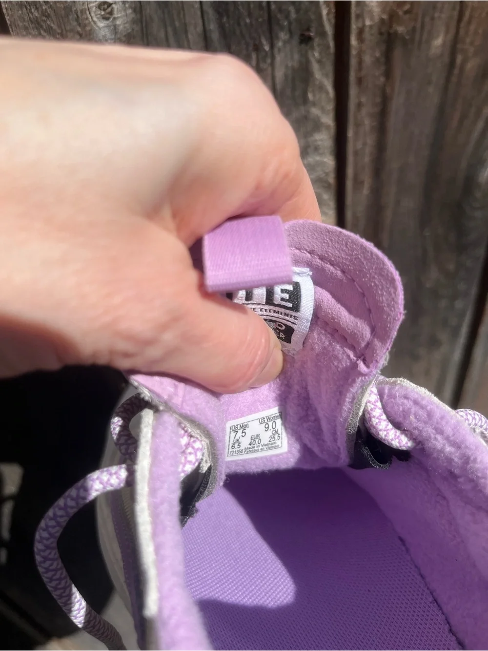 Vans Off The Wall ultra range made for the elements cold weather lavender sneake